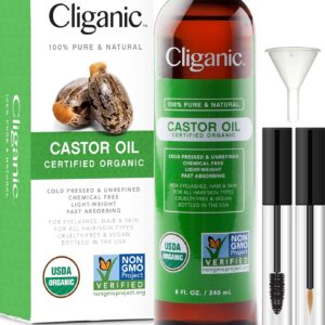 Cliganic USDA Organic Castor Oil | babaadi